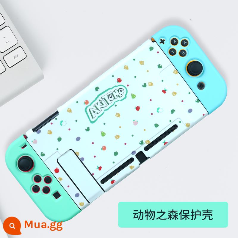 Ajitomo Nintendo Switch vỏ bảo vệ ns Silicone cắm đế hoạt hình vỏ phụ kiện riêng biệt - Vỏ bảo vệ phiên bản thời lượng pin Aji NS-Phim cường lực miễn phí Animal Crossing