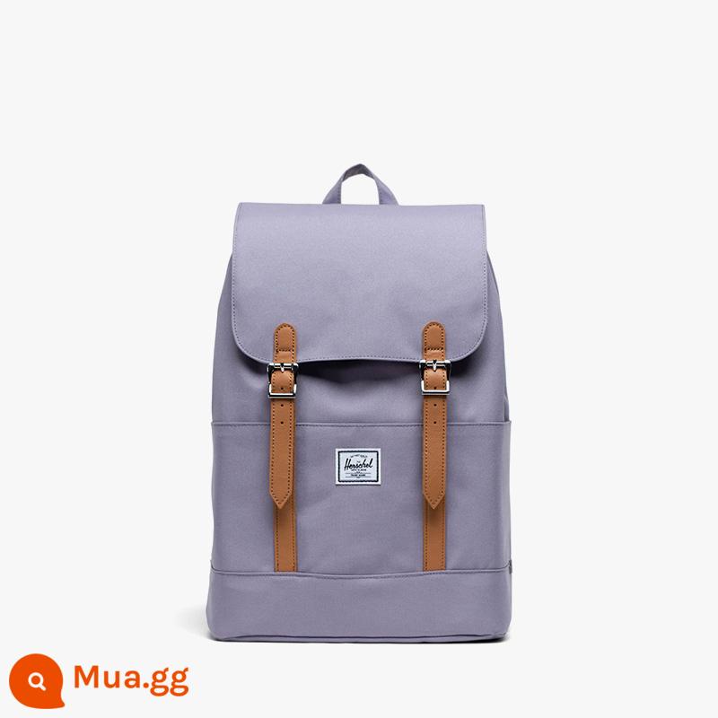 Túi đeo ba lô thông thường Herschel Hexing Retreat15L cho nữ - Laptop 13 inch màu xám tím (màu mới năm 2023)