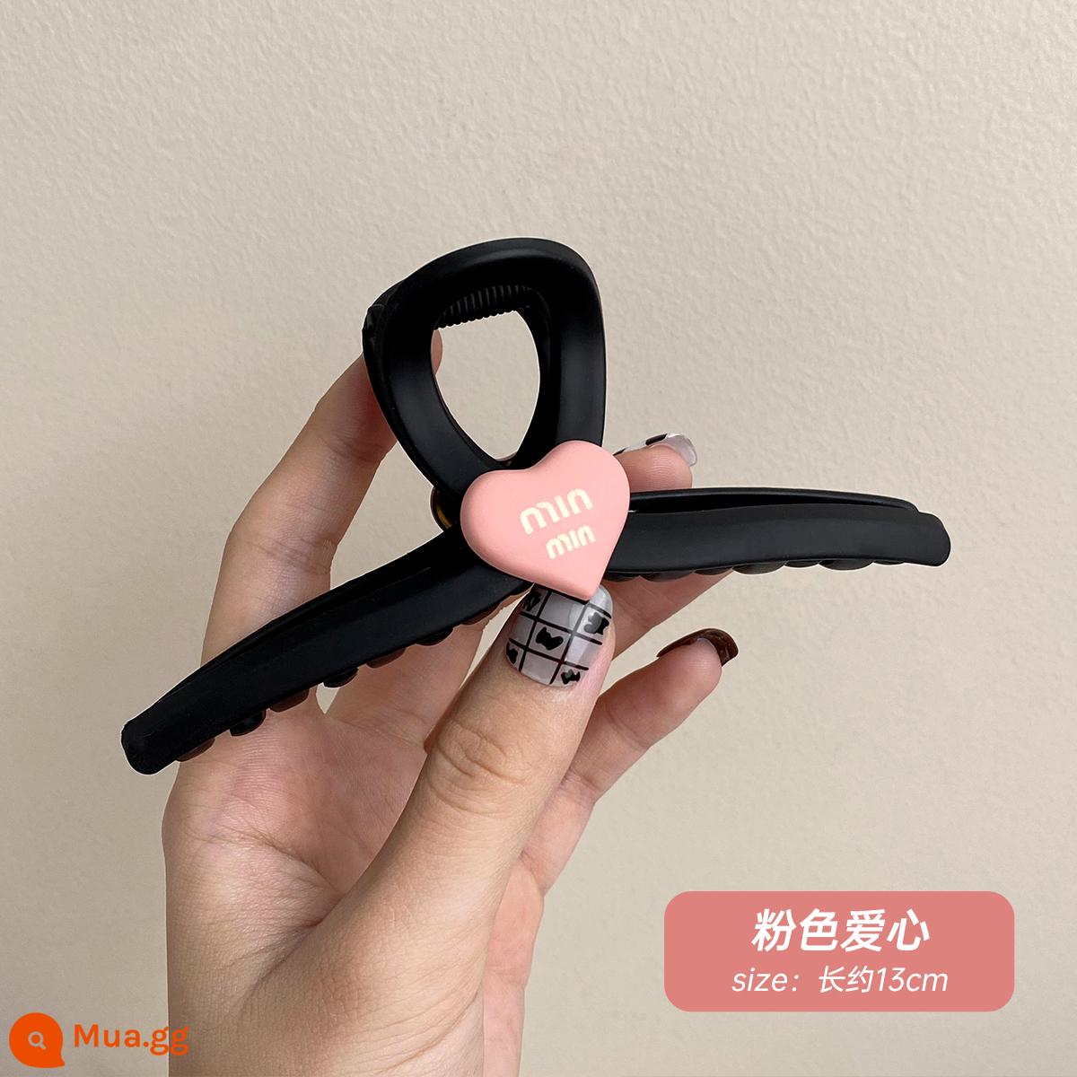 Kẹp tóc cùng kẹp tóc của Zhao Lusi kẹp tóc cao cấp dành cho nữ sense miu clip Người nổi tiếng trên mạng Kẹp cá mập 2022 có thêm kẹp tóc - trái tim hồng