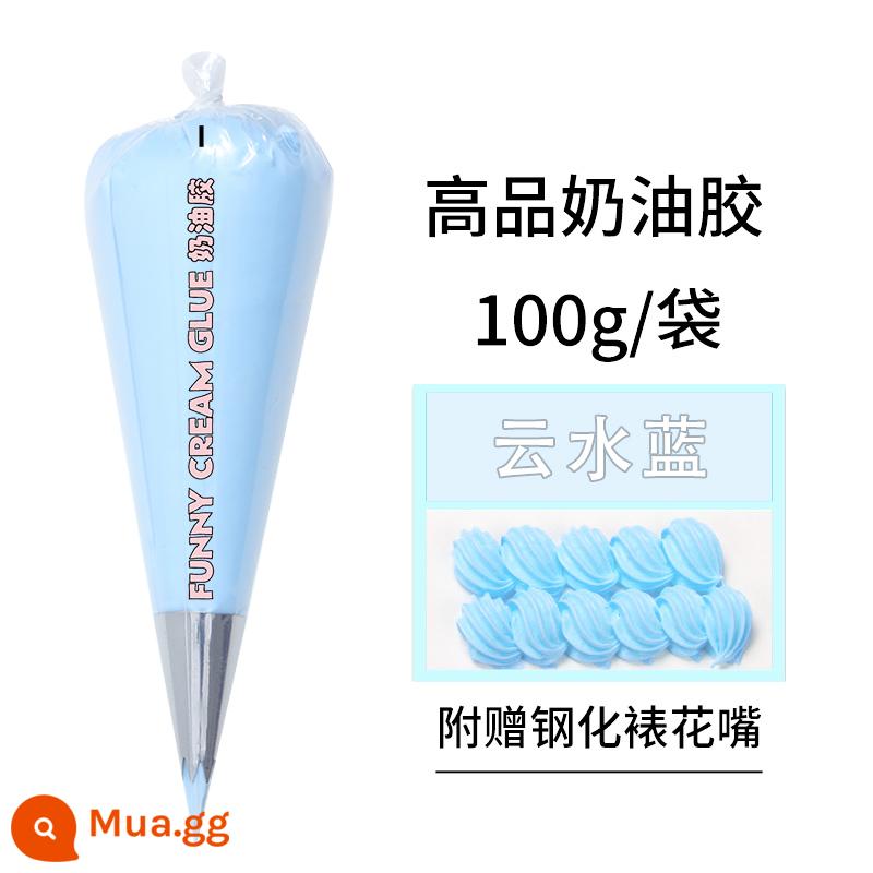 Mô phỏng keo kem chất lượng cao tự làm vỏ bảo vệ điện thoại kẹp tóc hộp văn phòng phẩm goo thẻ nhựa phụ kiện chất liệu handmade - Vân Thủy Lan 1 cái/100g