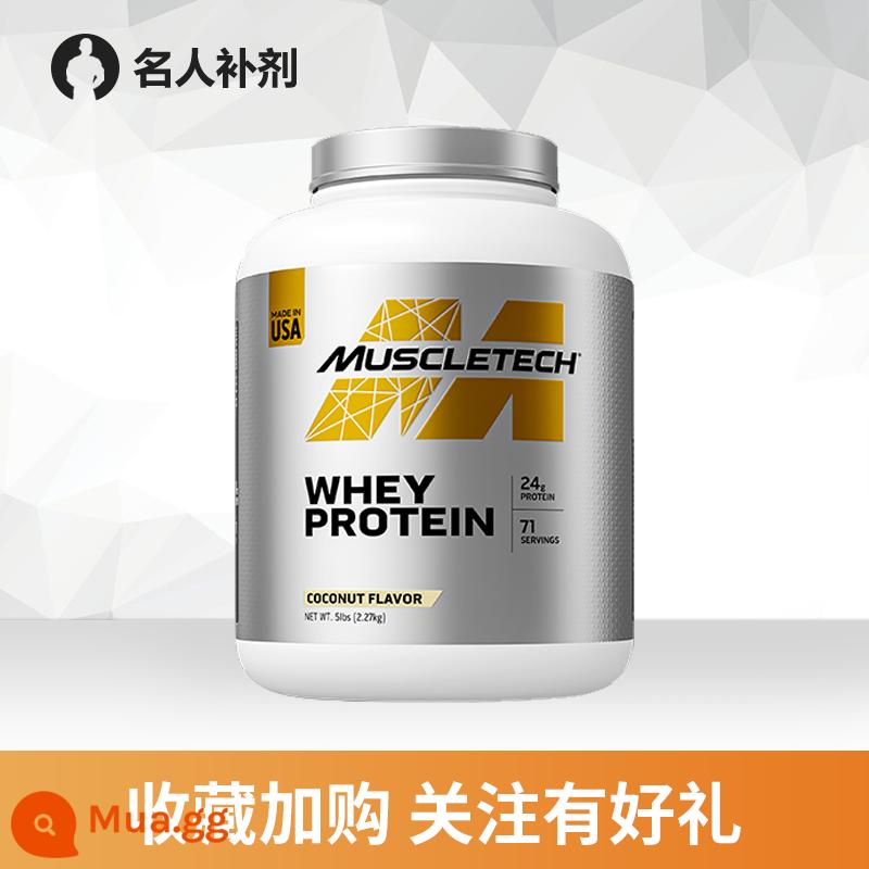 Người nổi tiếng Bổ sung Muscletech Công nghệ cơ bắp Platinum Whey Protein Powder Fitness Isolation Protein Powder Nhập khẩu - 5 lbs. không có quà tặng với mức giá chiết khấu