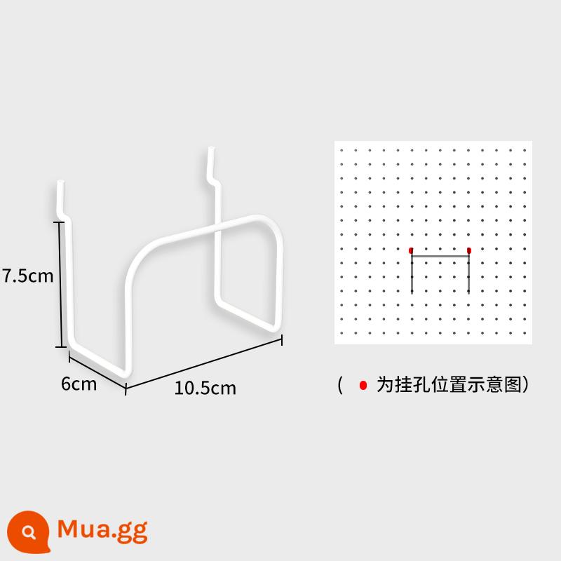 Bảng đục lỗ để bàn nhà bàn học để bàn ký túc xá dọc lưu trữ phân vùng kệ bàn phụ kiện không đục lỗ - Màu trắng sữa [đế tai nghe]