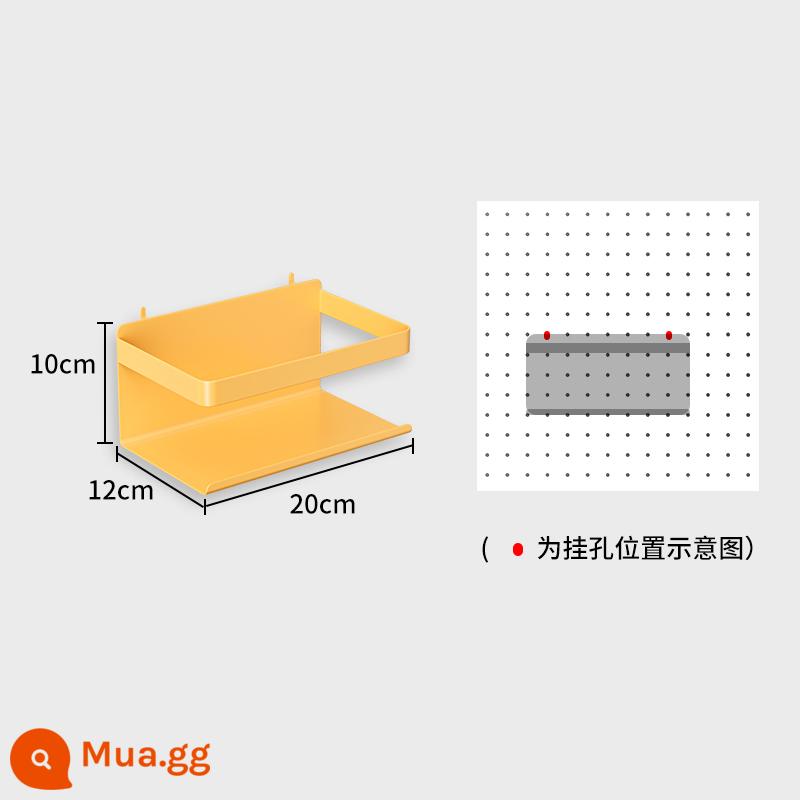 Bảng đục lỗ để bàn nhà bàn học để bàn ký túc xá dọc lưu trữ phân vùng kệ bàn phụ kiện không đục lỗ - Gardenia Yellow [Kệ sách đa chức năng nhỏ]