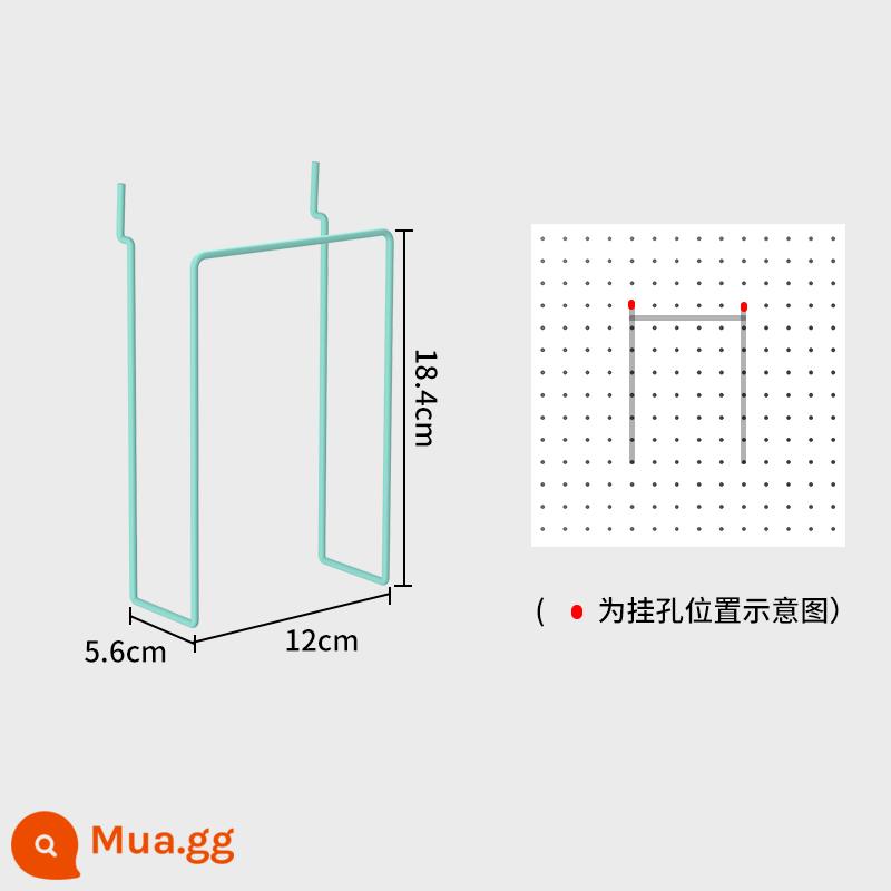 Bảng đục lỗ để bàn nhà bàn học để bàn ký túc xá dọc lưu trữ phân vùng kệ bàn phụ kiện không đục lỗ - Tiffany Blue [Giá sách đơn giản]