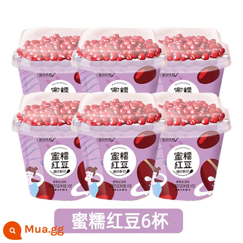 Nhai sữa chua Mô hình nổ rung động dụng ăn sữa chua bột yogurt Bữa ăn lớn thay thế phụ nữ mang thai hộp đầy đủ hộp sữa chua - [157g*6 cốc]★Đậu đỏ bí mật