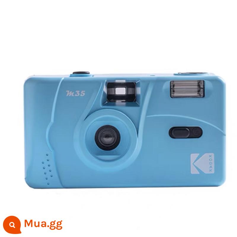 Chúc mừng Xio ｜Kodak M35 máy ảnh phim đánh lừa cổ điển đèn flash phim cổ 135 không dùng một lần - màu xanh da trời