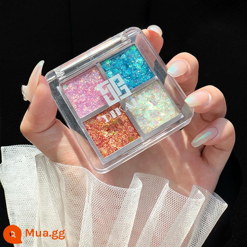 Sân khấu trẻ em trang điểm sequins phấn mắt gel lấp lánh bột pha lê siêu sáng bóng trang điểm mắt thể hiện mỹ phẩm không độc hại - 03#Elven Realm (tặng hộp) Không có quà