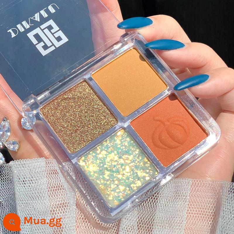 Sân khấu trẻ em trang điểm sequins phấn mắt gel lấp lánh bột pha lê siêu sáng bóng trang điểm mắt thể hiện mỹ phẩm không độc hại - 01# Xe Bí Ngô (tặng hộp) Không quà