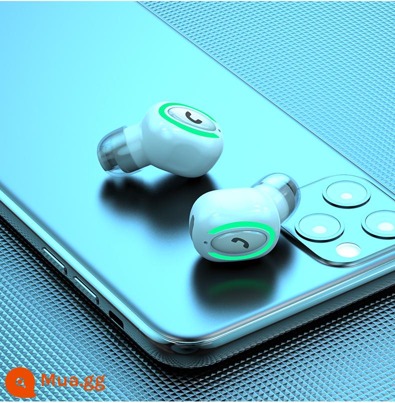 Tai nghe bluetooth không dây nhét trong tai tai nghe thể thao mini chạy bộ gắn trong tai Apple OPPO Huawei mục đích chung - Phiên bản nâng cao màu trắng [chế độ chờ trong 9 ngày] có thể trả lời cuộc gọi