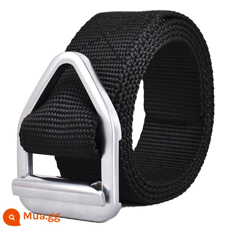 Vành đai chiến thuật thắt lưng nam Băng đai Băng dây đai mở rộng dây đai dây đai Buckle Sports Nylon Nylon Belt - đen