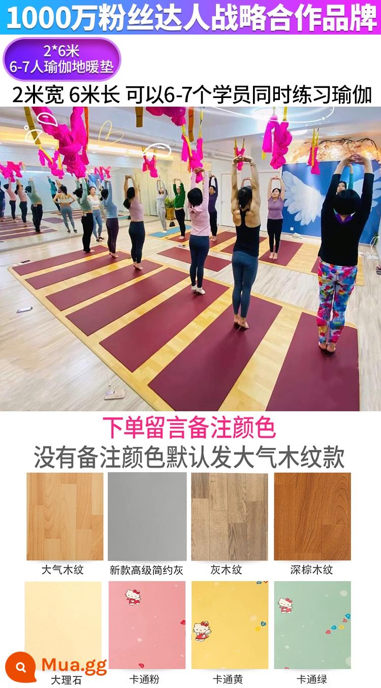 Thảm Tập Yoga Sàn Sưởi Ấm Hàn Quốc Graphene Carbon Tinh Thể Địa Nhiệt Điện Plus Làm Nóng Thảm Tập Yoga Thảm Nhà - Thảm sưởi sàn yoga graphene dành cho 6-7 người 2 * 6 mét