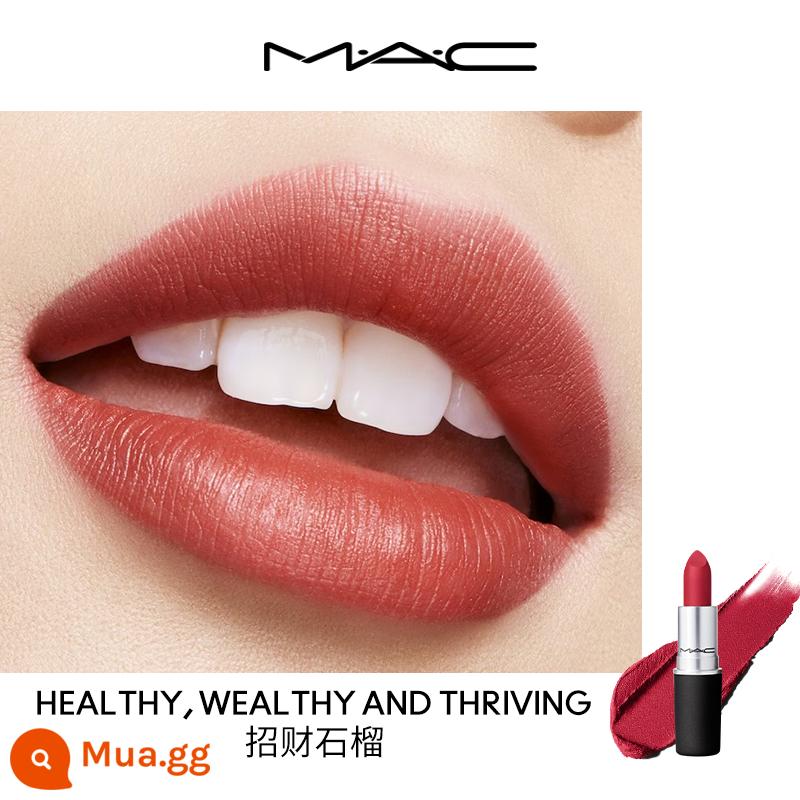 [Truyền hình trực tiếp lịch sự] Son môi MAC / Charm You Fog Bomb Lipstick Matte Whitening Female Authentic 316/925/923 - Lựu may mắn KHỎE MẠNH, PHÀU CÓ VÀ PHÁT TRIỂN