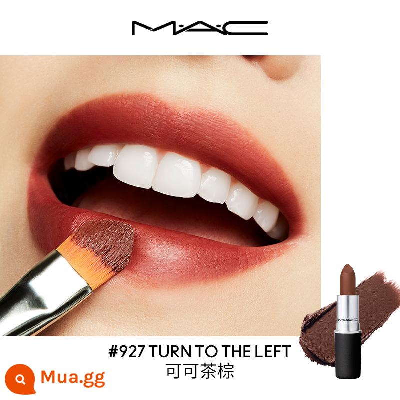 [Truyền hình trực tiếp lịch sự] Son môi MAC / Charm You Fog Bomb Lipstick Matte Whitening Female Authentic 316/925/923 - [Màu mới] 927 QUAY TRÁI màu nâu trà cacao