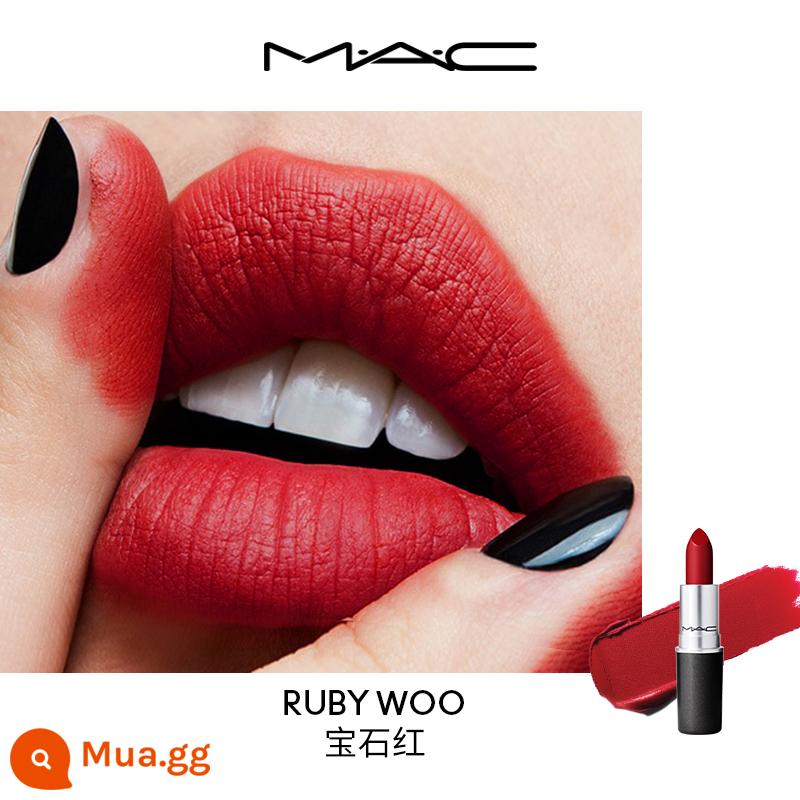 [Quà Tết] Son MAC Bullet Extra Mist Watery Lipstick Matte Gift 316/925/544 - [Cổ điển Bullet-Matte]707 RUBY WOO Ruby