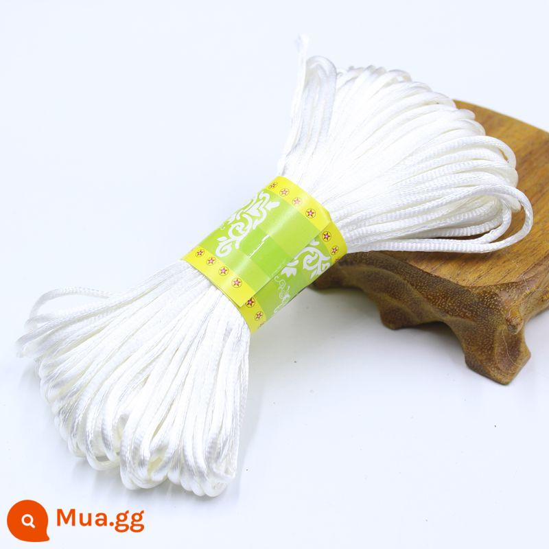 Số 5 dây tết dây trung quốc thắt nút tết dây tự làm handmade đẳng cấp dây bện làm bằng tay treo dây móc dép dây đỏ - White Line 5 20 mét mỗi bó