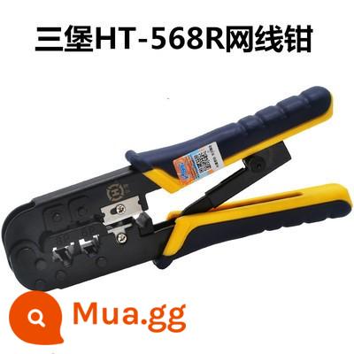 Hàng Chính Hãng Đài Loan Sanbao HT-568 Kép Dây Mạng Kìm Uốn RJ45 Kìm Uốn Mạng Điện Thoại Đầu Pha Lê Dụng Cụ Miễn Phí Vận Chuyển - HT-568R