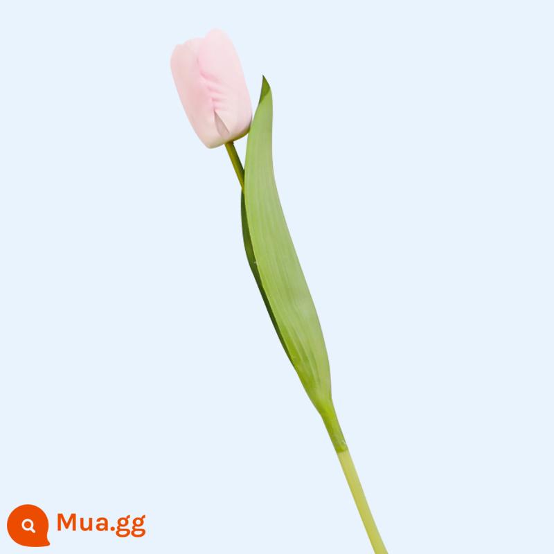 38 Ngày Phụ Nữ Tulip Mô Phỏng Hoa Hoa Hồng Trang Trí Bánh Cắm Ruy Băng Lưới Xung Quanh Lễ Hội Nữ Thần Ngày 8 Tháng 3 - 2 bông hoa tulip mô phỏng dưỡng ẩm màu hồng siêu thực