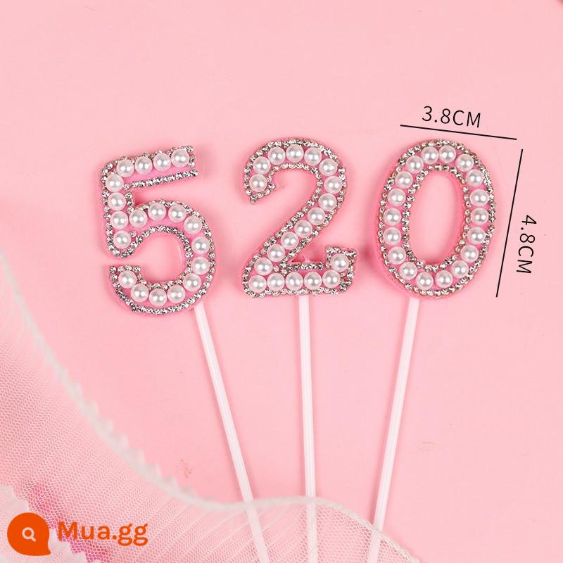 38 Ngày Phụ Nữ Tulip Mô Phỏng Hoa Hoa Hồng Trang Trí Bánh Cắm Ruy Băng Lưới Xung Quanh Lễ Hội Nữ Thần Ngày 8 Tháng 3 - Ngọc trai trong suốt màu hồng 520 5 bộ