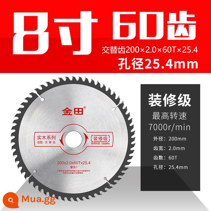 Jintian chế biến gỗ lưỡi cưa đặc biệt máy mài góc 4 inch máy cắt lưỡi cắt cưa cầm tay 5 inch 7 hợp kim 9 vòng tròn điện xác thực - 8 inch 200×2.0×60T×25.4 8 inch