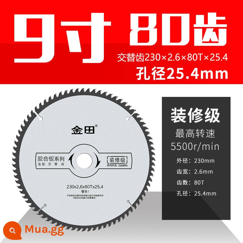 Jintian chế biến gỗ lưỡi cưa đặc biệt máy mài góc 4 inch máy cắt lưỡi cắt cưa cầm tay 5 inch 7 hợp kim 9 vòng tròn điện xác thực - 9 inch 230x2,6x80Tx25,4 9 inch