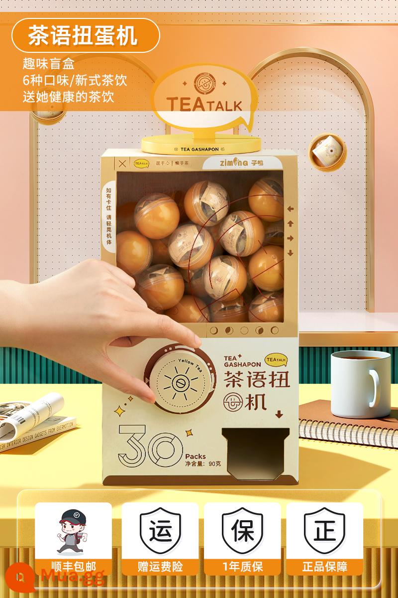 Tea Giáng sinh Ganca Machine Tea Túi quà sinh nhật Girl Bạn gái gửi bạn gái Creative Lịch Hộp quà tặng Hộp quà - Máy Trà Talk Gacha + 30 Túi Trà [6 Hương Vị]