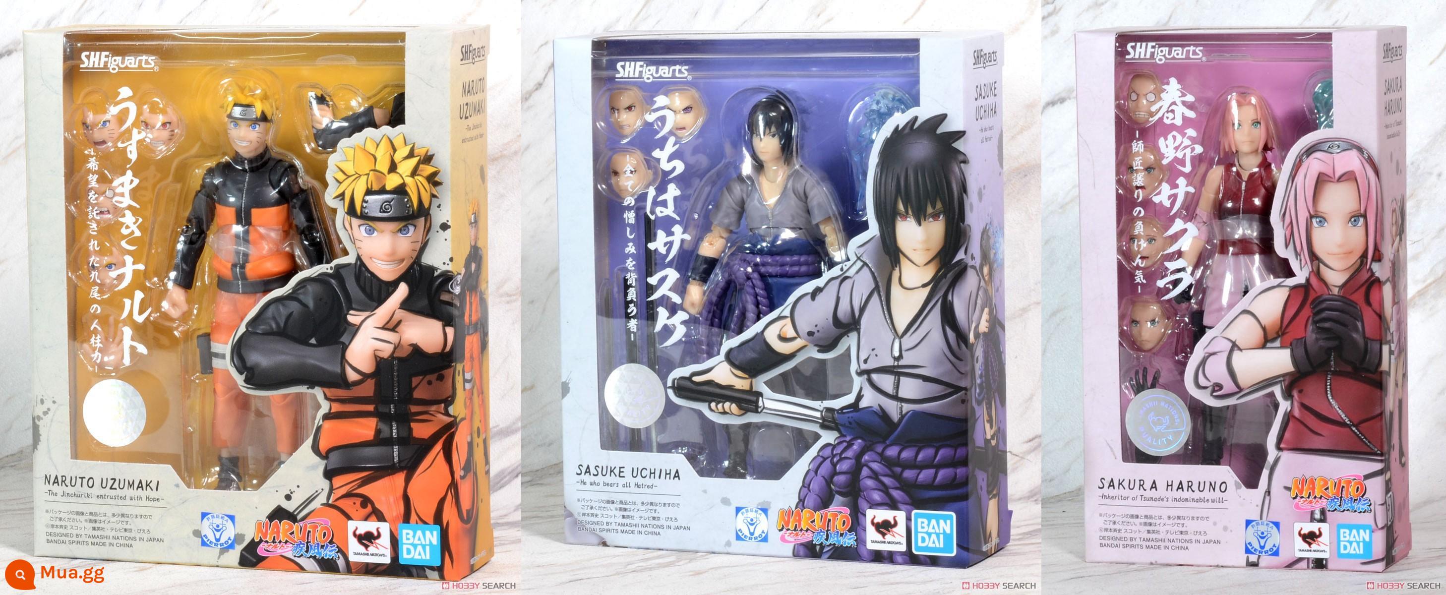 Devil Bandai SHF Naruto Kakashi Vortex Naruto 2.0 Sasuke 2.0 Sakura 2.0 phiên bản mới - Bộ ba Naruto (trong ảnh) hoàn toàn mới trong kho