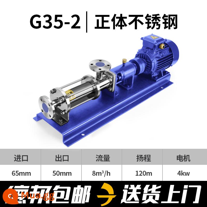 Thượng Hải G-Type Bơm trục vít Single Cao cao tầng G20-1 G25-1 G30-1 G35-1G40-SLUST - Thân chính G35-2 bằng thép không gỉ 8m³/h 4KW