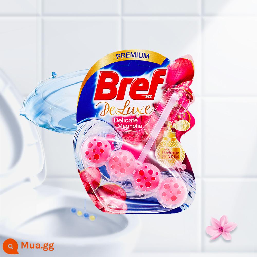 Henkel Bref Miaoli bóng vệ sinh làm sạch toilet nước tẩy rửa khử mùi tẩy cặn net vị 1 treo chính hãng - Gói 3: Yougu Mulan 1 miếng