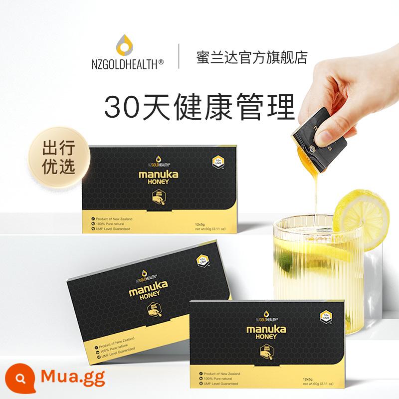 Mật ong Manuka Miranda New Zealand nhập khẩu 10+ lát nhỏ xách tay 3 hộp mật ong thiên nhiên nguyên chất - [12 viên*3 hộp] 10+ viên mật ong hộp vuông nhỏ cầm tay