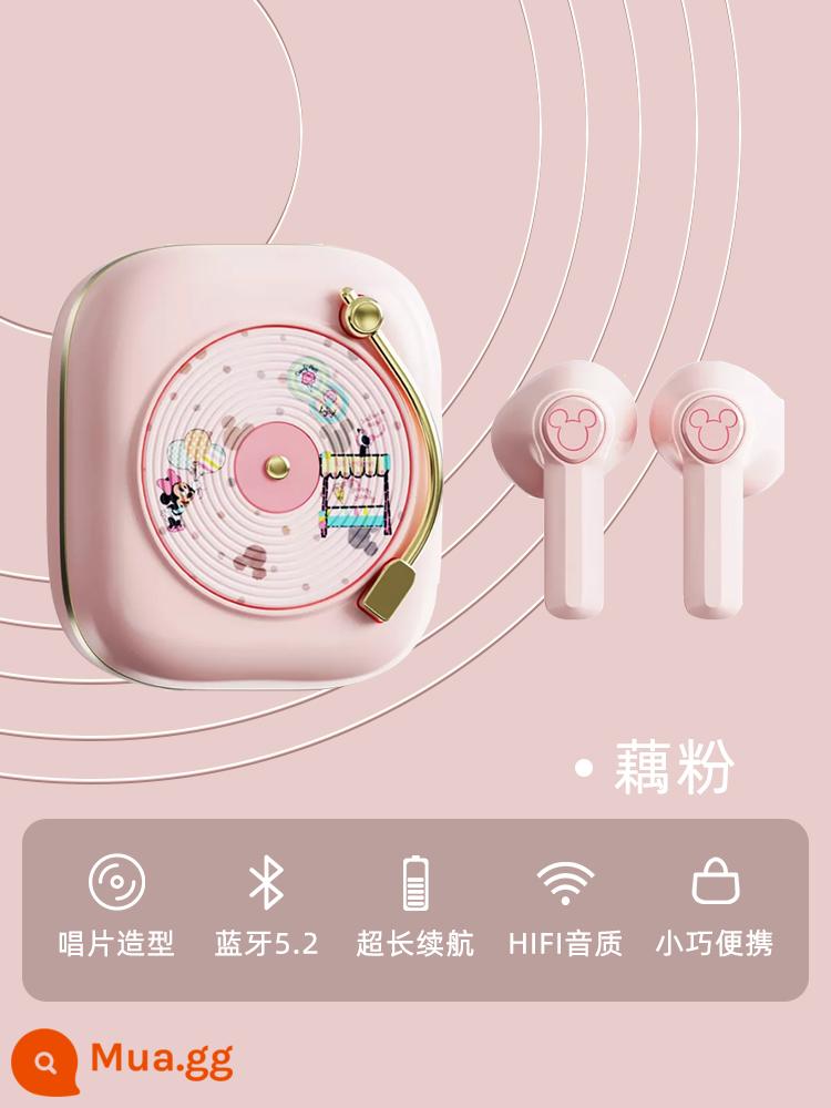 Tai nghe bluetooth không dây đồng thương hiệu Disney 2022 mới 2021 chất lượng âm thanh audiophile siêu tốt giảm tiếng ồn chất lượng cao phù hợp Sony Sony Huawei Apple top 10 thương hiệu chạy bộ thể thao nữ - Tinh bột củ sen * Chất lượng âm thanh HiFi * Giải mã AAC * Bluetooth 5.2