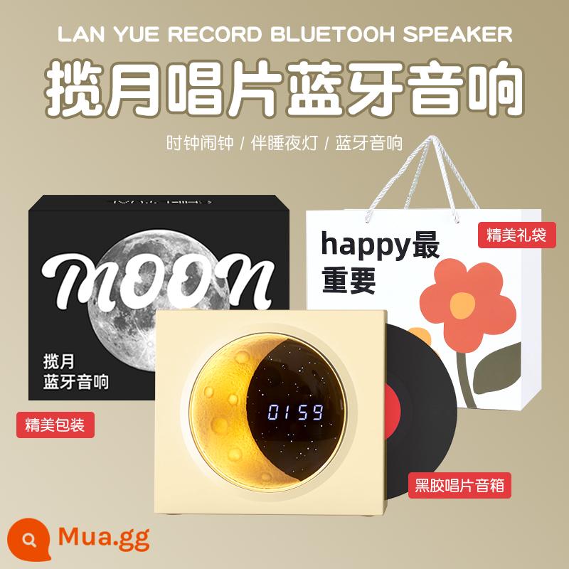 Âm Thanh Bluetooth Nhỏ Loa Máy Tính Cao Cấp Mini Không Dây Loa Di Động Tại Nhà Vinyl Quà Tặng Sinh Nhật - [Bản phát hành mới] Túi quà màu trắng kem