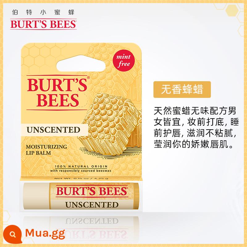 Hoa Kỳ Burt's Little Bee Ace Son Dưỡng Môi Dưỡng Ẩm Dưỡng Ẩm Son Môi Không Màu Lót Chống Nứt Nứt Nam Nữ Có Sẵn - [Dưỡng ẩm môi cổ điển] Sáp ong không mùi 4.25g Có hiệu lực đến 20/4/2024