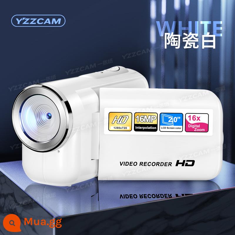 Máy ảnh kỹ thuật số độ phân giải cao máy ảnh dv khuôn viên trường đảng sinh viên máy ảnh ccd cầm tay du lịch video chụp ảnh trẻ em retro - [Ghi ảnh tất cả] Trắng + Không có thẻ