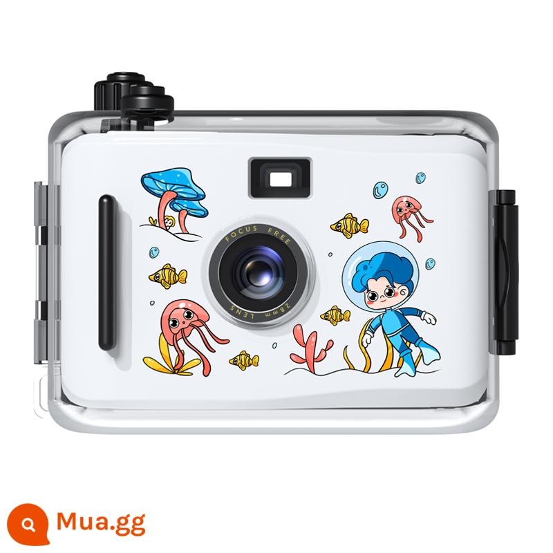 Máy ảnh phim crazy mini máy ảnh phim cổ điển không thấm nước không Polaroid ngày sinh viên quà tặng ins sáng tạo - Yêu tinh dưới đáy biển