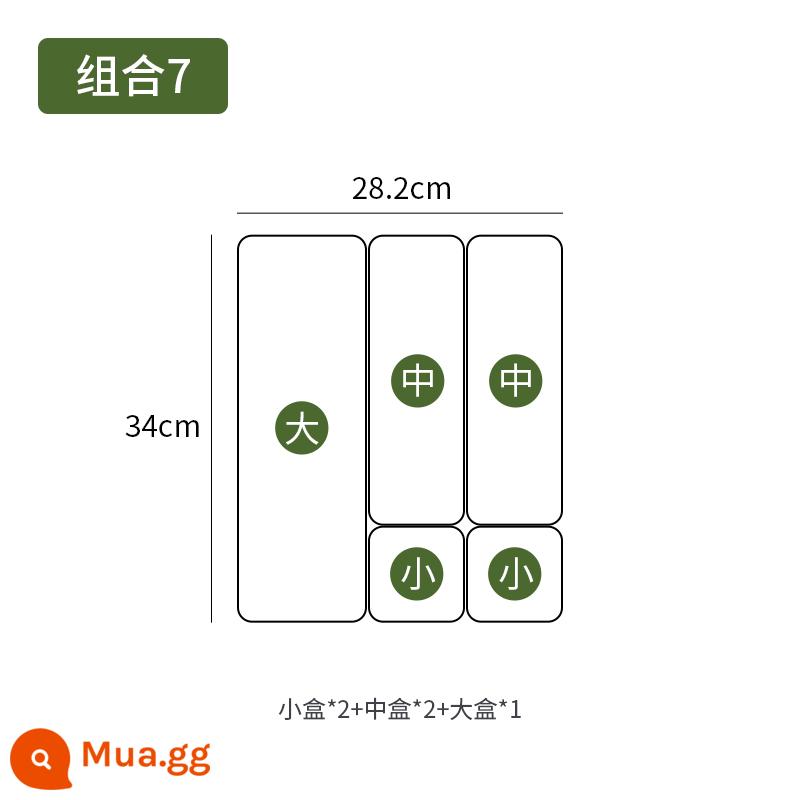 Tủ bếp kiểu ngăn kéo hộp đựng đồ tích hợp lưới hoàn thiện tạo tác tổng thể tủ dưới bàn trang điểm bộ đồ ăn trang sức văn phòng - kết hợp 7