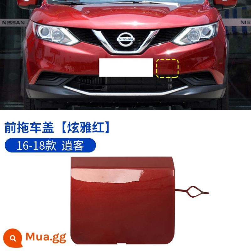 Thích hợp cho 09-21 Vỏ xe kéo Nissan Qashqai cản trước cản trước xe kéo móc dây kéo - 16-18 Qashqai kéo trước [Xuanya Red]