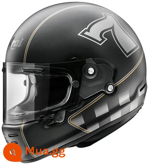 ARAI RAPIDE-NEO Retro Hành Trình Harley Latte Giá Rẻ Leo Đầu Máy Đầu Máy Full Mũ Bảo Hiểm Mũ Bảo Hiểm - Cafe Racer Flat Black