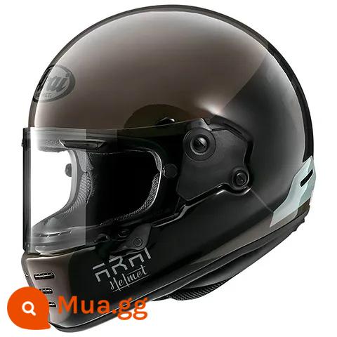 ARAI RAPIDE-NEO Retro Hành Trình Harley Latte Giá Rẻ Leo Đầu Máy Đầu Máy Full Mũ Bảo Hiểm Mũ Bảo Hiểm - Phản ứng Mocha đen