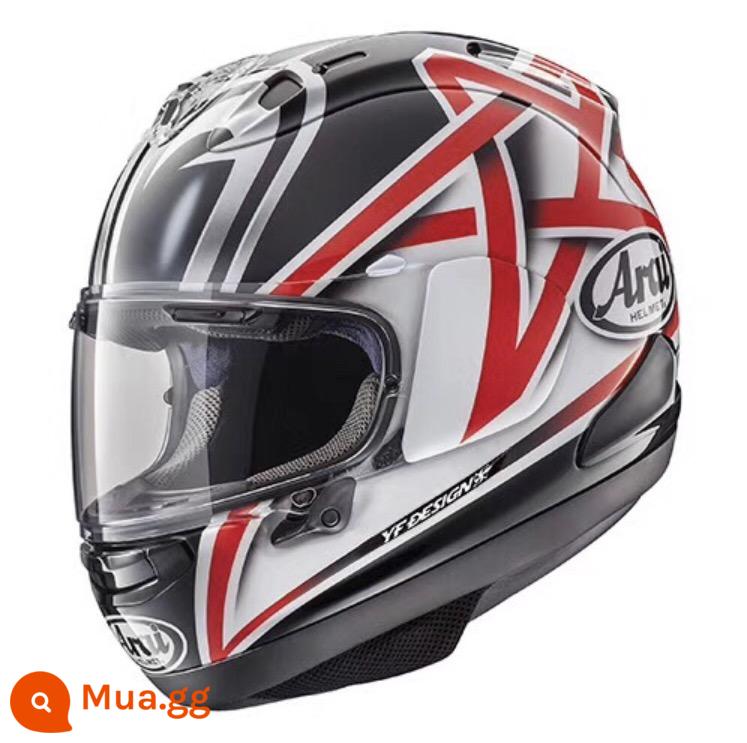 ARAI RX7X Đôi Mắt To Haydn Fangga Takahashi Takahashi Rồng Nhật Bản Qinglong Gp4 TT Mũ Bảo Hộ - Đôi mắt to năm sao Nakano