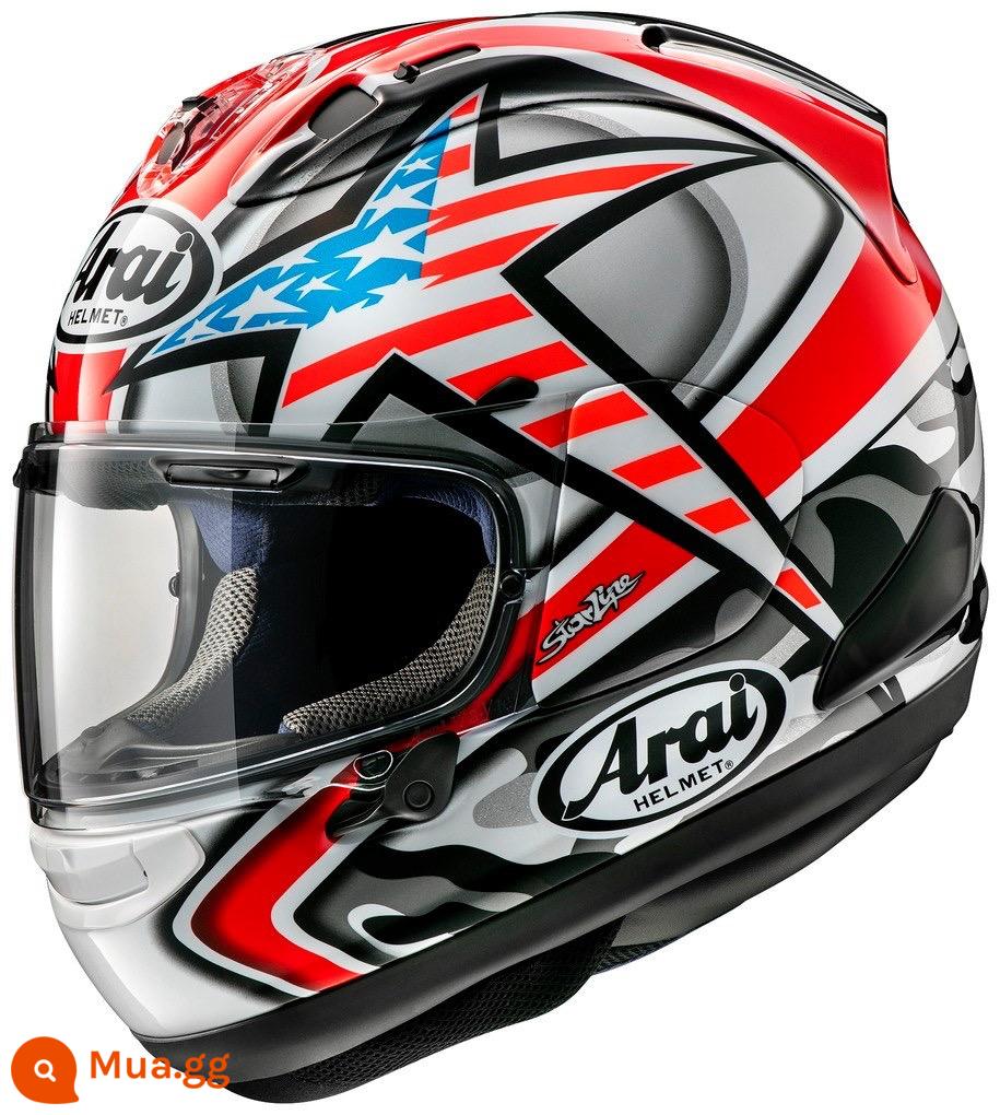 ARAI RX7X Đôi Mắt To Haydn Fangga Takahashi Takahashi Rồng Nhật Bản Qinglong Gp4 TT Mũ Bảo Hộ - Hayden Laguna Hayden Laguna