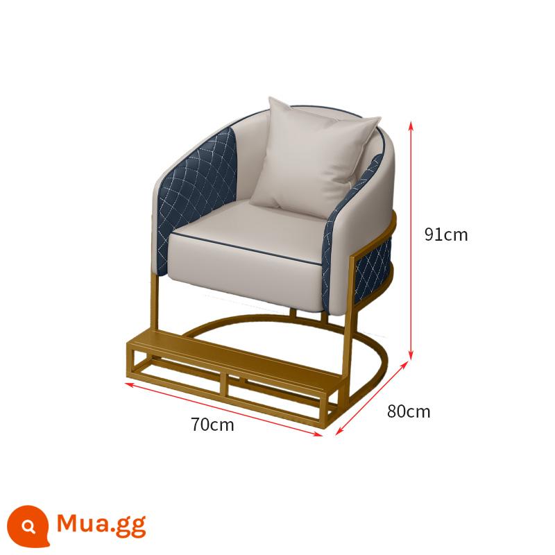 Bàn ghế bida, ghế sofa bida, ghế bida, ghế đánh bài đặc biệt tại sảnh bida, ghế xem bóng, ghế bida giải trí, phong cách mới - Sofa đơn màu be có gác chân