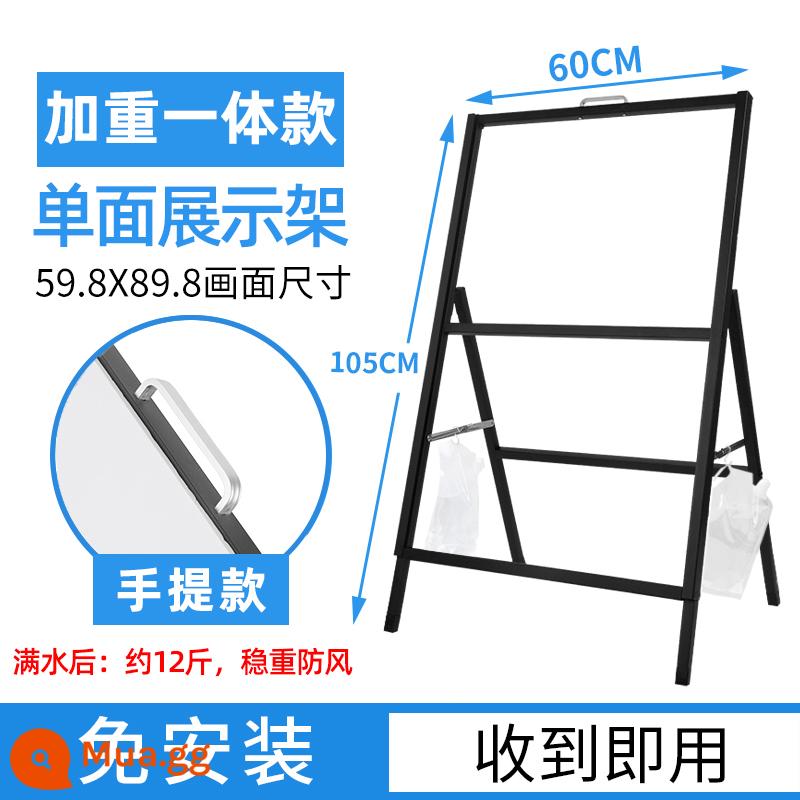 Biển quảng cáo ngoài trời trưng bày thẻ trưng bày đứng sàn đứng bảng trưng bày kt đứng biển hiệu nước biển hiệu tuyển dụng kệ áp phích - [Không cần cài đặt] Mô hình tích hợp có trọng lượng, mô hình di động một mặt 60X90cm