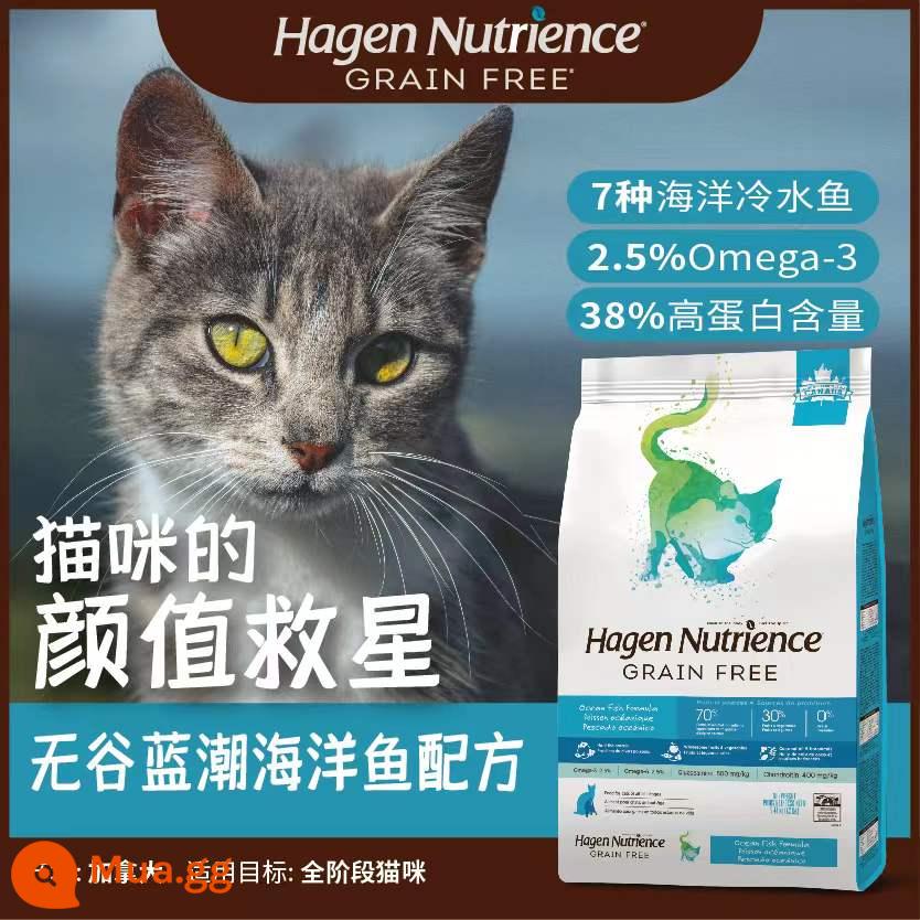 Thức ăn cho mèo Nutris Canada Hagen Nutris gà cá dinh dưỡng kim cương đen thịt đỏ thức ăn đông khô 11 lbs - Blue Tide Bảy Loại Cá 12 lbs - Không hạt và đông khô