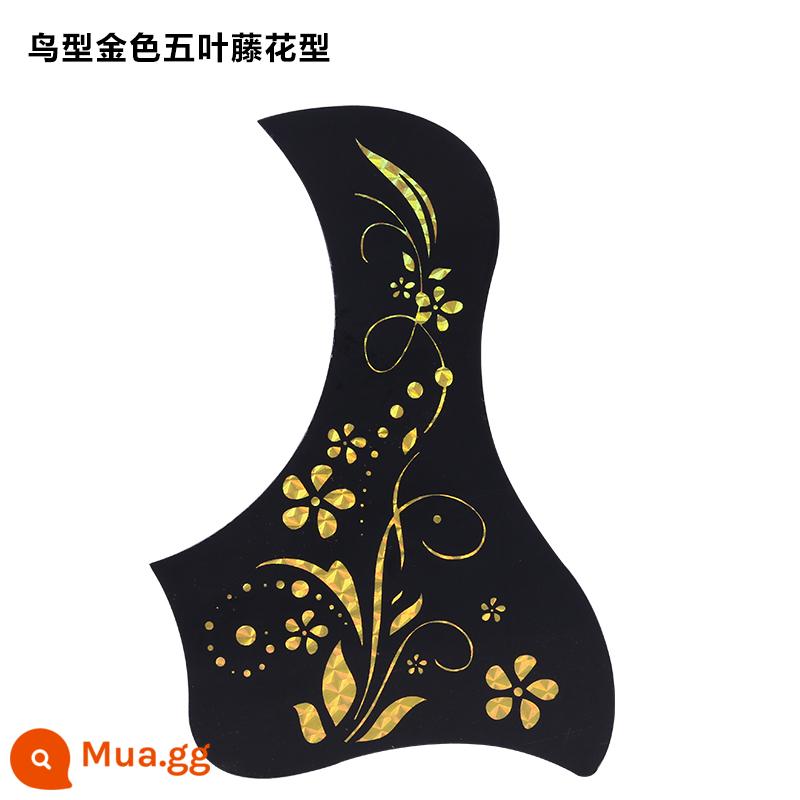 Đàn Guitar Bảo Vệ 41 Inch 40 Inch Dân Gian Cá Tính Phụ Kiện Đàn Guitar Gảy Bảo Vệ Dân Gian Đàn Guitar Bảo Vệ Miếng Dán - Hoa nho vàng hình con chim