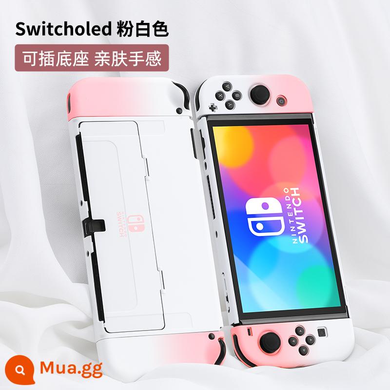 Vỏ bảo vệ Nintendo Switch Lite Vỏ mờ bao gồm tất cả Vỏ màu nsl Vỏ cứng trong suốt Vỏ silicon Switcholed ns Vỏ silicon mềm siêu mỏng Vỏ switchlite Phụ kiện oled - Vỏ thân thiện với da "Hồng và Trắng" của SwitchOled √ Phim + nắp miễn phí