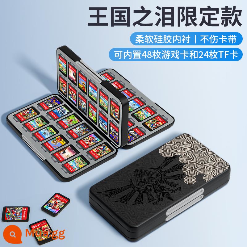 Hộp thẻ chuyển đổi Splatoon 3 Hộp lưu trữ băng cassette Nintendo Thẻ trò chơi Pokémon Zhuzi ns hút từ gói thẻ switcholed dung lượng lớn 24 tay áo bảo vệ gói phụ kiện thợ săn quái vật - Phiên bản nâng cấp silicon gồm 48 miếng [Tears of the Kingdom Limited] có thể lưu trữ 48 băng cassette + 24 thẻ TF√