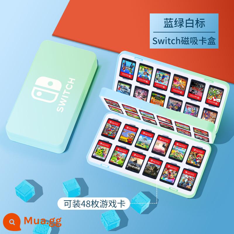 Hộp thẻ chuyển đổi Splatoon 3 Hộp lưu trữ băng cassette Nintendo Thẻ trò chơi Pokémon Zhuzi ns hút từ gói thẻ switcholed dung lượng lớn 24 tay áo bảo vệ gói phụ kiện thợ săn quái vật - 48 miếng [độ dốc màu xanh lam] đóng và mở bằng nam châm √Dễ dàng tiếp cận