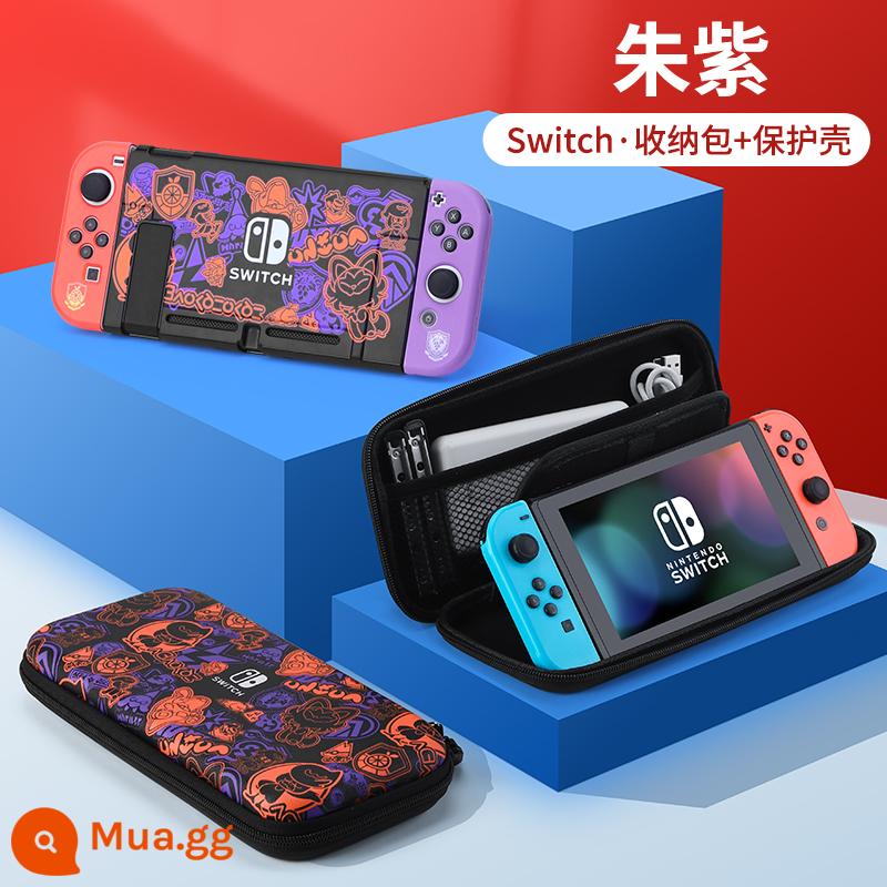 Túi đựng Nintendo Switch Túi bảo vệ Mario ns máy chơi game oled xách tay dung lượng lớn hộp vỏ cứng hộp cassette switcholed siwch tay cầm vỏ tay trọn bộ phụ kiện - Vỏ cứng Switch Stand [Pokémon Vermillion + Vỏ bảo vệ cùng kiểu dáng] Đi kèm Phim + Nắp