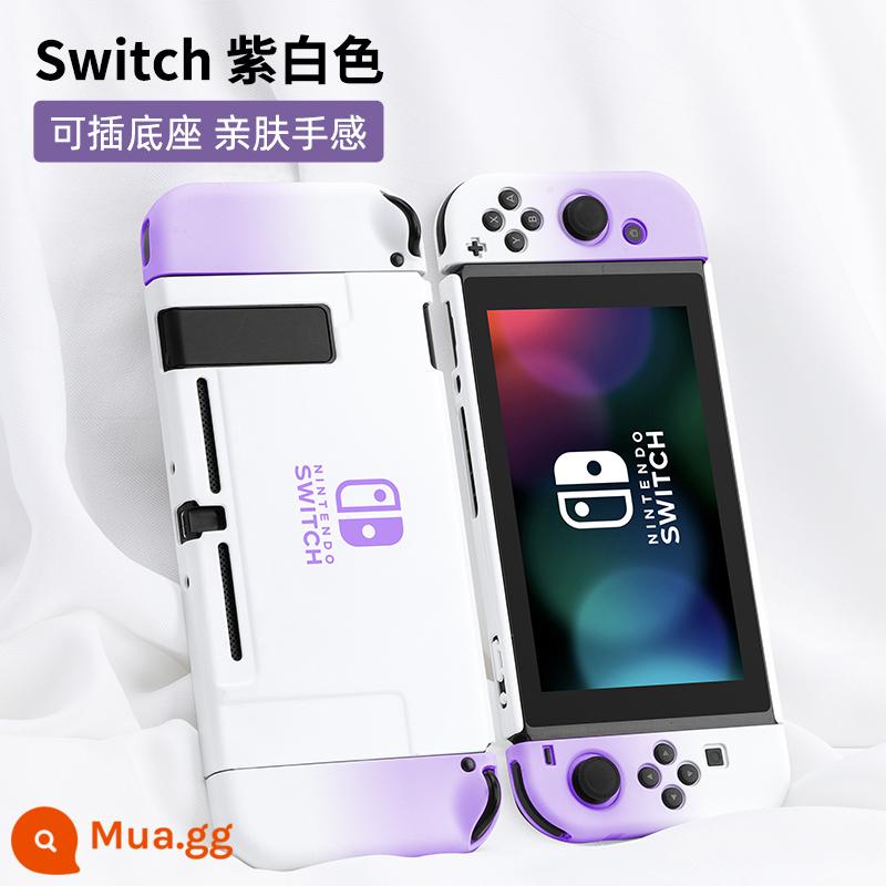 Vỏ bảo vệ Nintendo Switch Lite Vỏ mờ bao gồm tất cả Vỏ màu nsl Vỏ cứng trong suốt Vỏ silicon Switcholed ns Vỏ silicon mềm siêu mỏng Vỏ switchlite Phụ kiện oled - Vỏ thân thiện với da chuyển đổi "Gradient màu tím và trắng" √Phim + nắp miễn phí