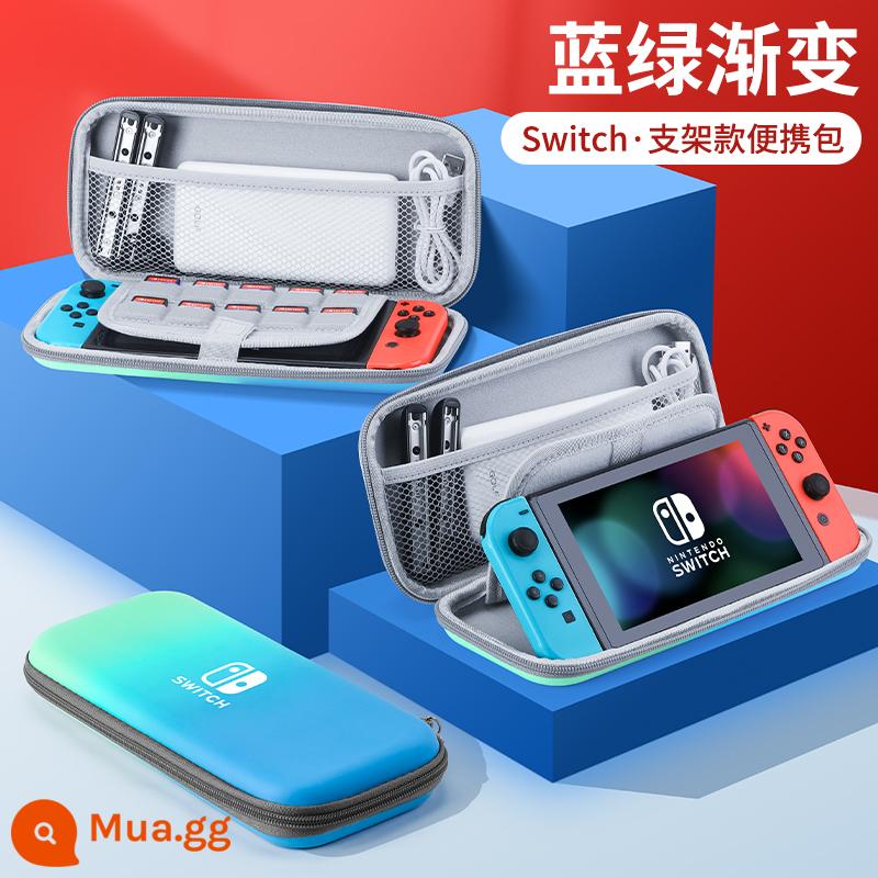 Túi đựng Nintendo Switch Túi bảo vệ Mario ns máy chơi game oled xách tay dung lượng lớn hộp vỏ cứng hộp cassette switcholed siwch tay cầm vỏ tay trọn bộ phụ kiện - Hộp đựng cứng công tắc [màu xanh lam-xanh lục] đi kèm với miếng dán + nắp